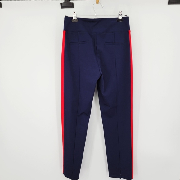 The Cause Collection Navy Red High Waist Pants 6 - Picture 6 of 15